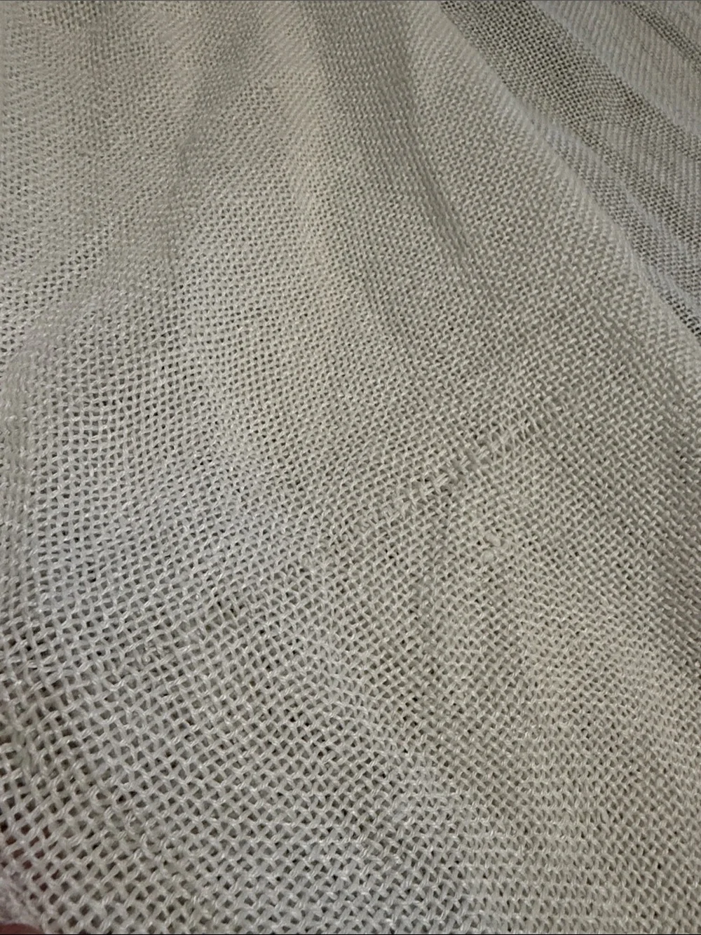 Restoration Hardware Linen optic white Curtain Panel.